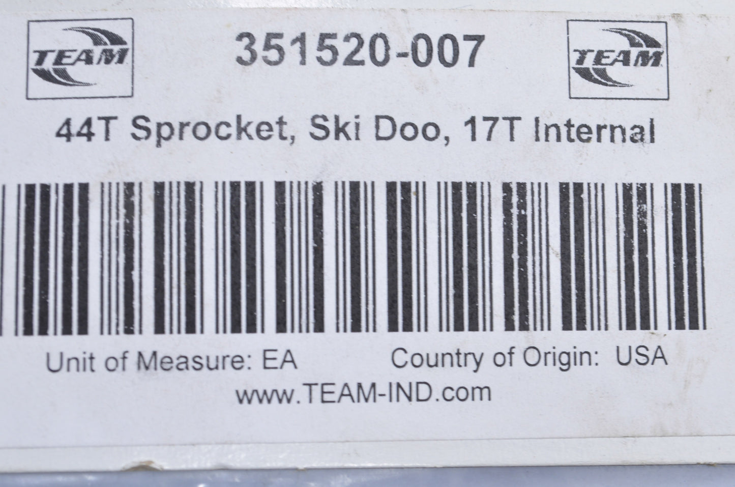 Team 351520-007, 11-4650 44T Wide Bottom Gear NOS