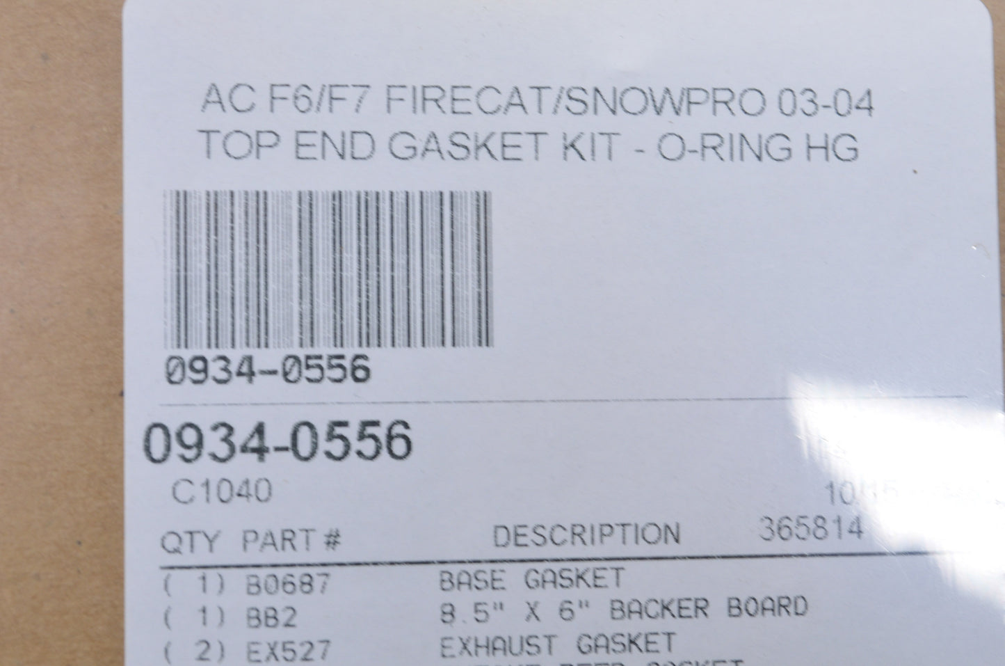 Cometic 0934-0556, C1040 Top End Gasket Kit NOS