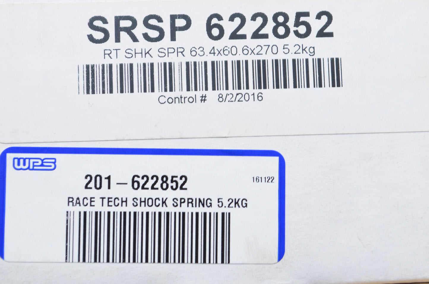 New Race Tech Blue Spring Kit NOS