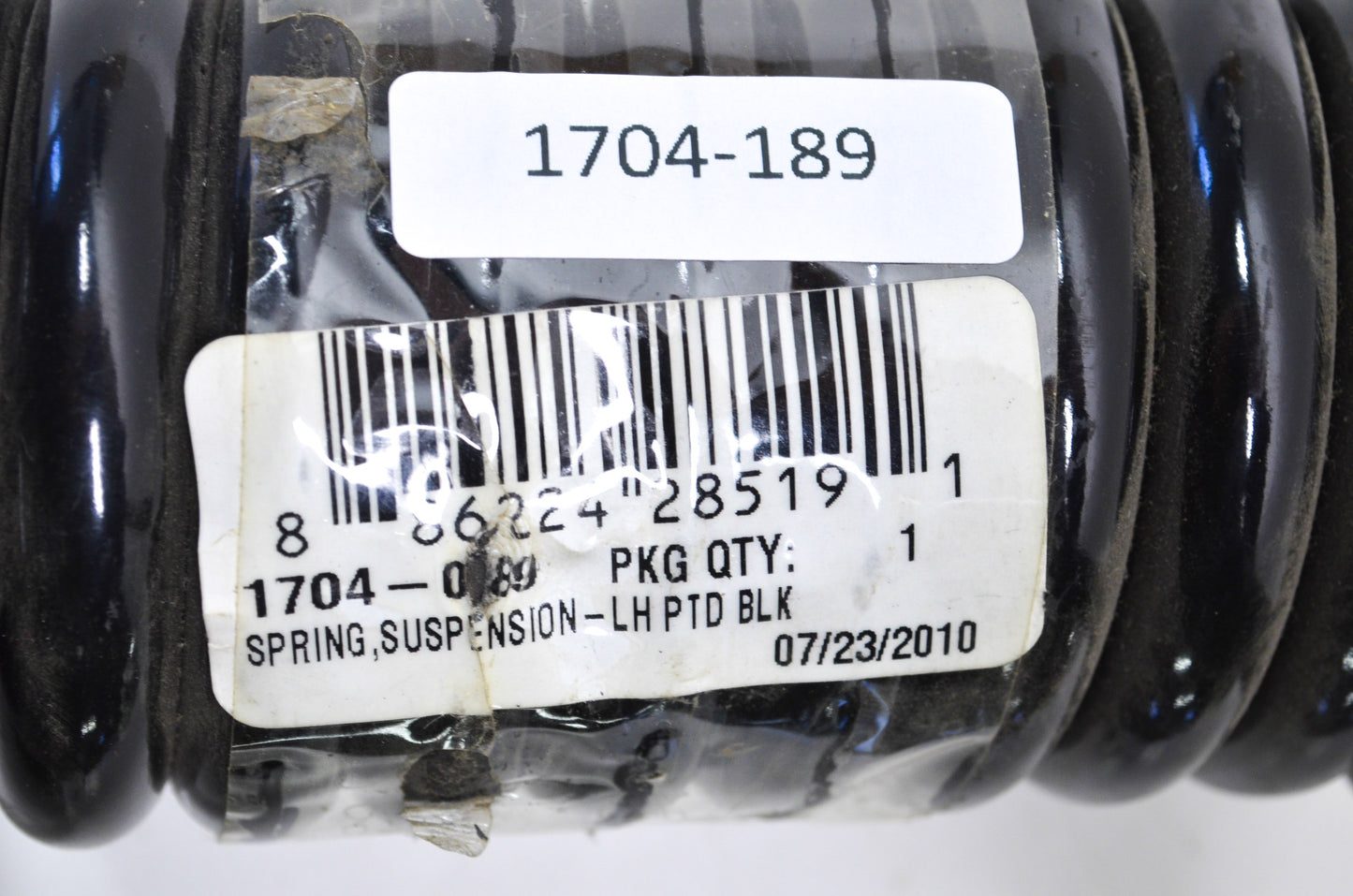 Black Left Hand Suspension Spring NOS