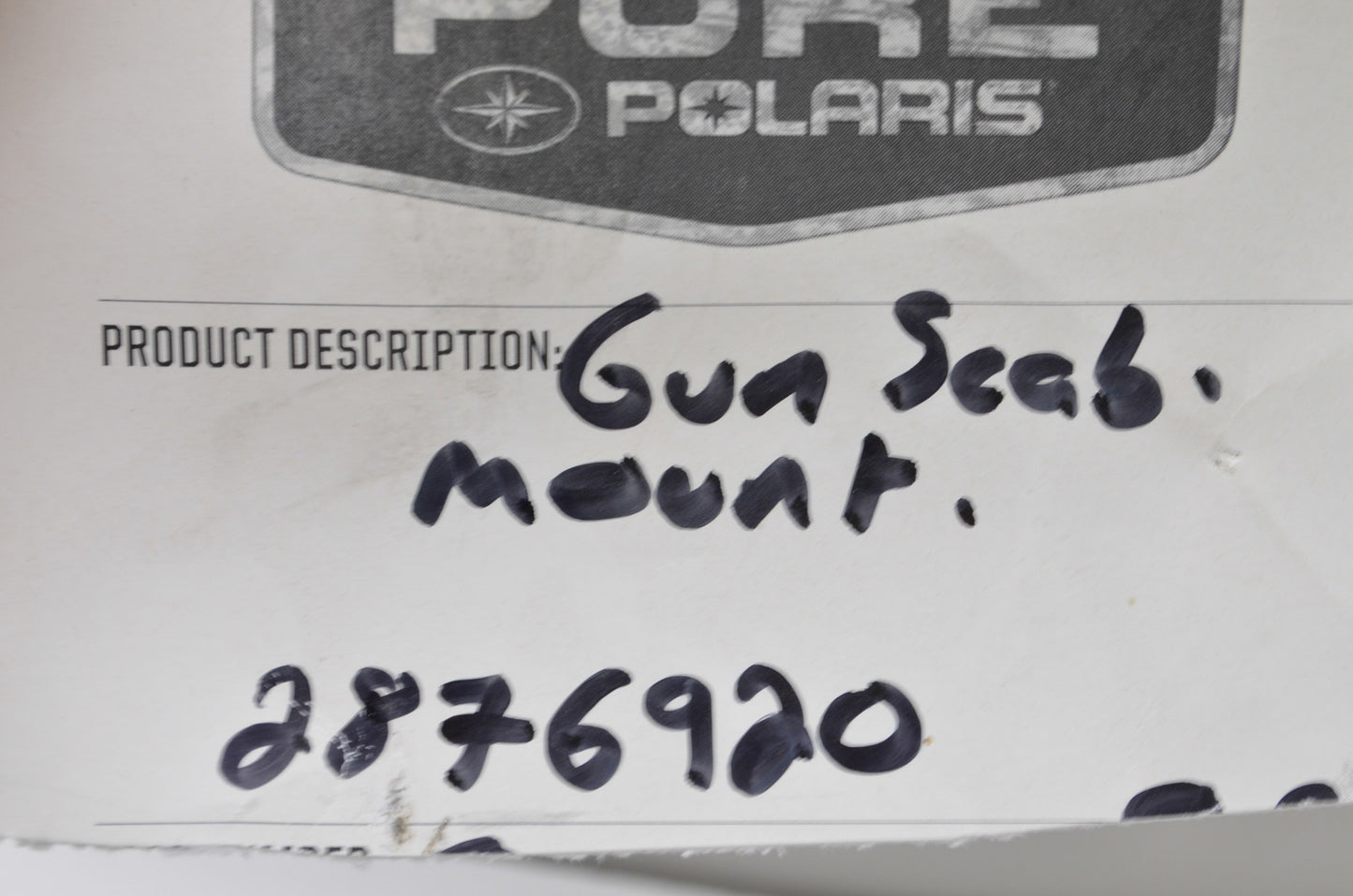OEM Polaris Gun Scabbard Mount