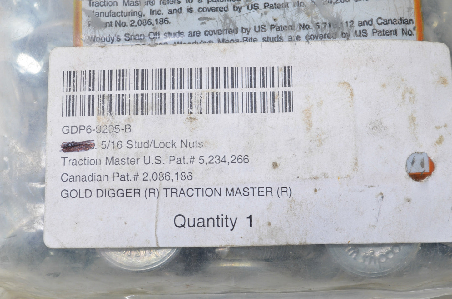 5/16 Stud/Lock Nut Kit (Incomplete) NOS