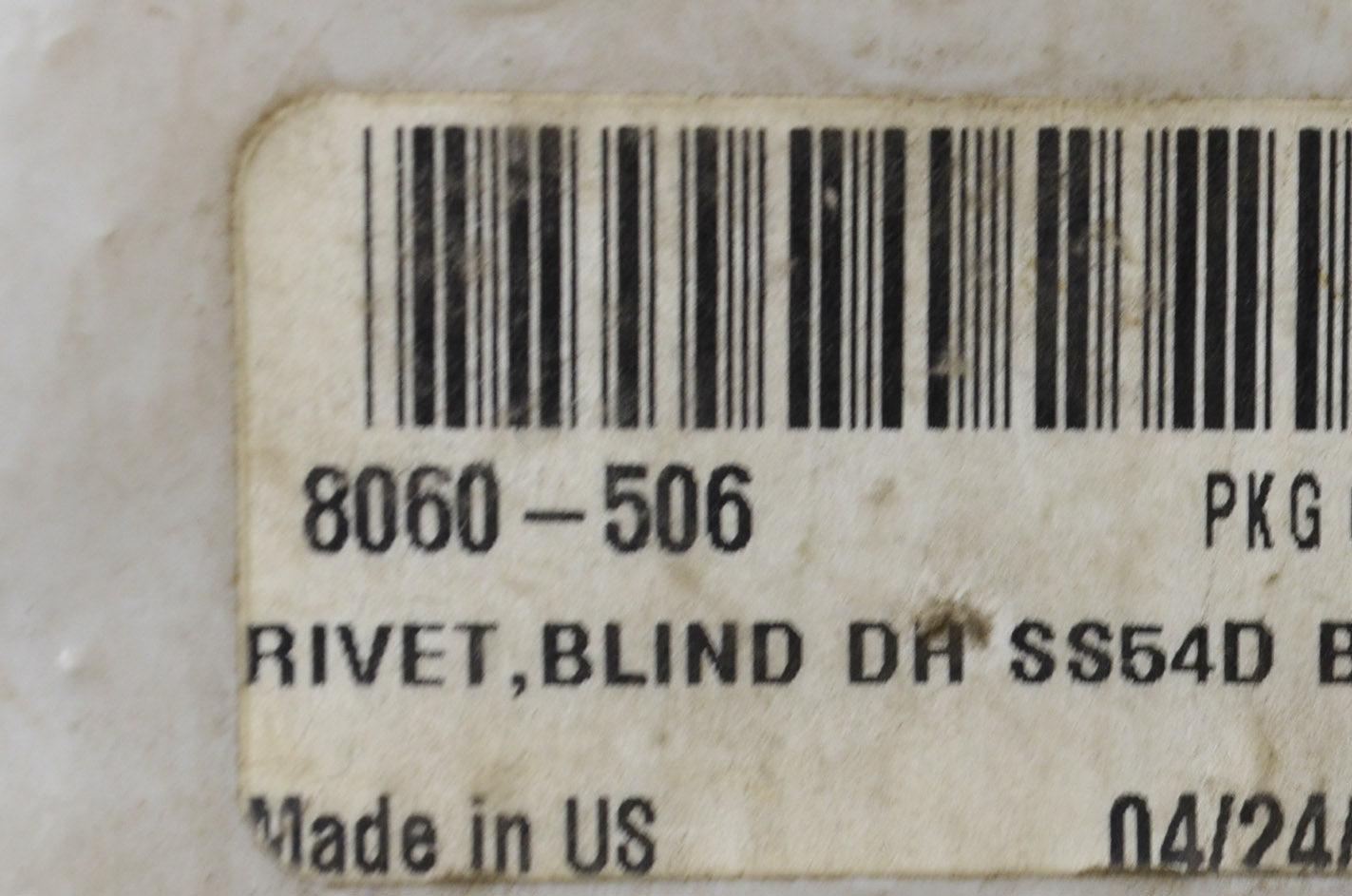 OEM Arctic Cat 8060-506 Black SS54 DH Blind Rivet Qty 6 NOS