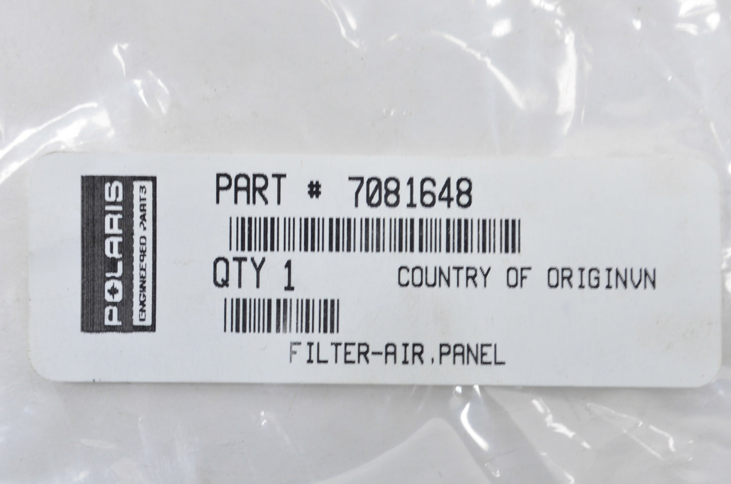 New OEM Victory Air Filter Panel NOS