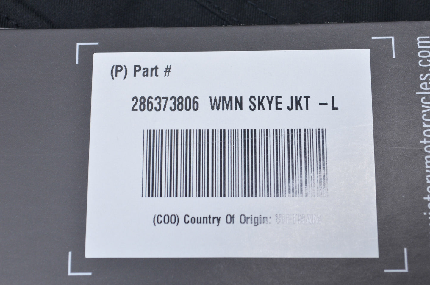 OEM Victory 286373806 Womens Large Black Skye Motorcycle Jacket NOS