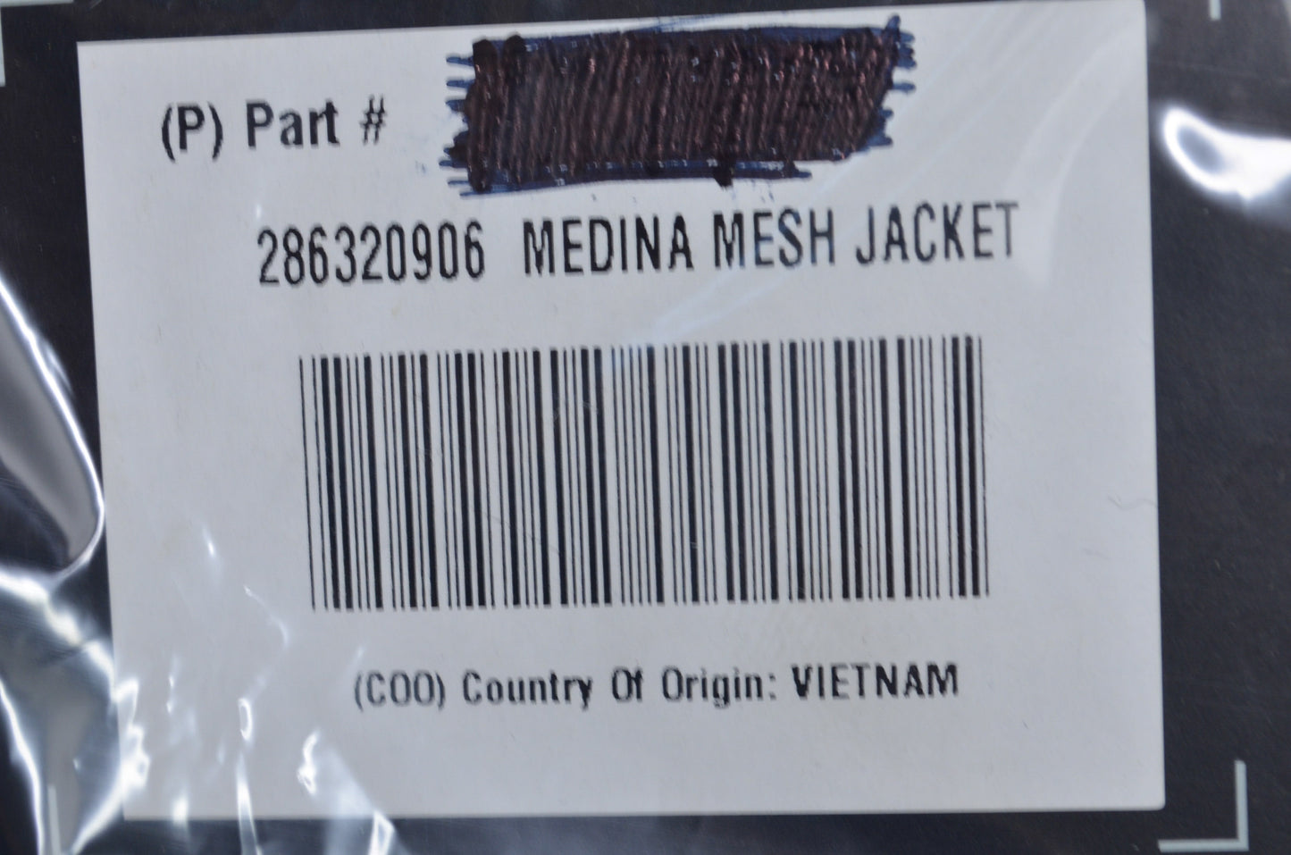 New OEM Victory Mens Large Black/Grey Medina Mesh Motorcycle Jacket NOS