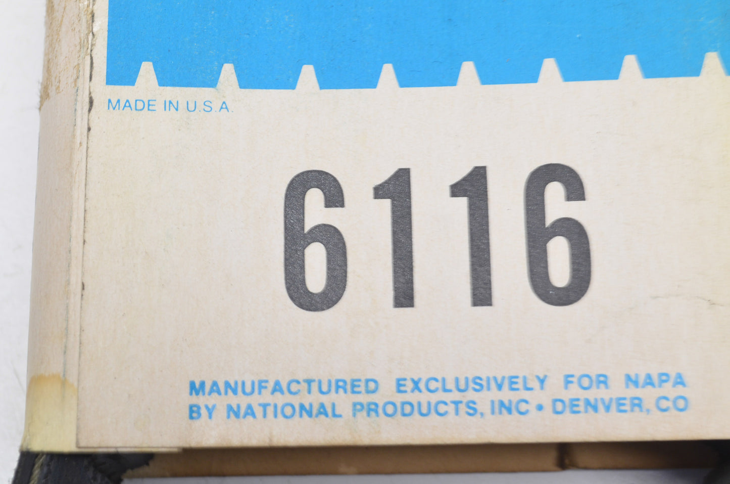 NAPA 6116 Belt NOS