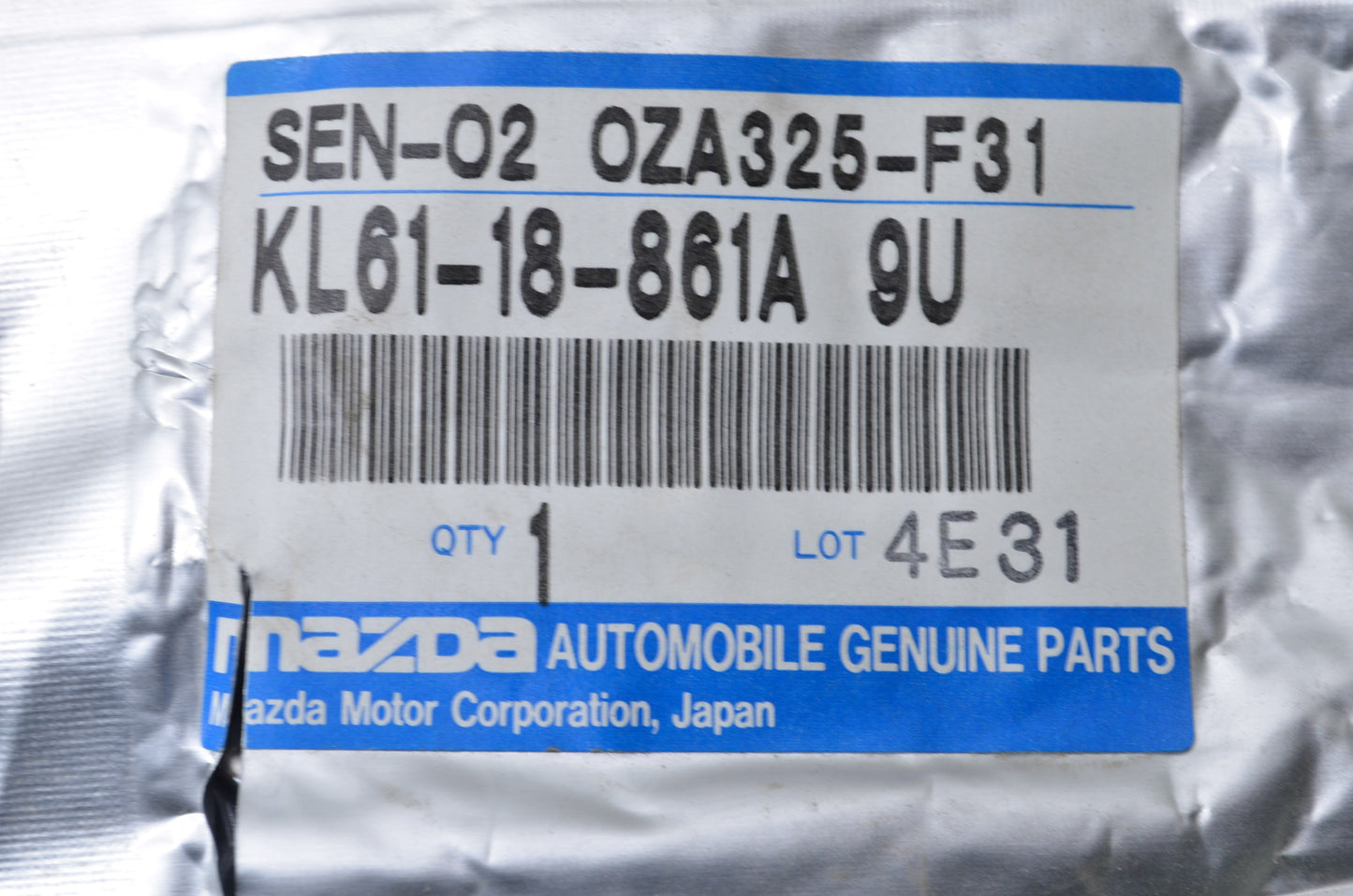 OEM Mazda KL61-18-861A-9U O2 Sensor NOS