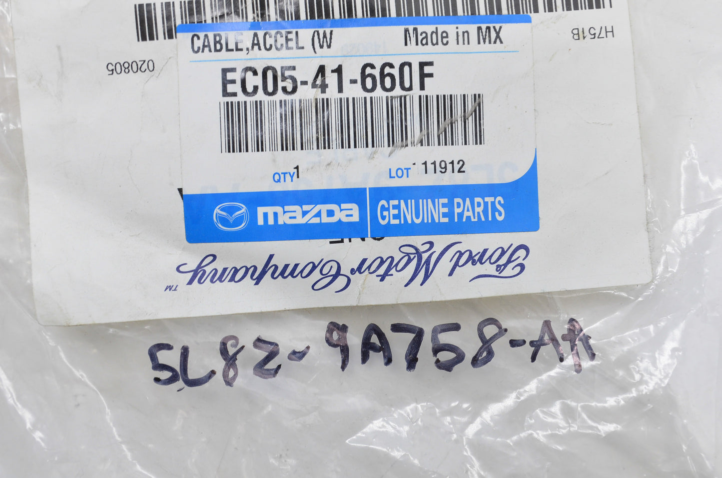 New OEM Ford Accelerator Cable NOS
