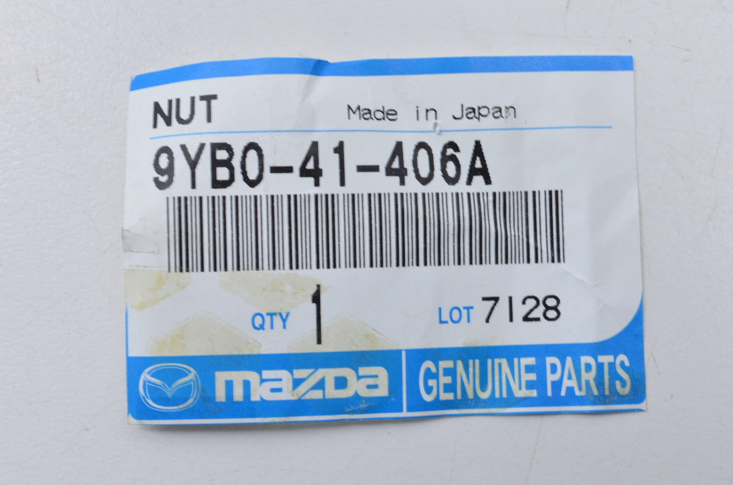 OEM Mazda 9YB0-41-406A Nut NOS