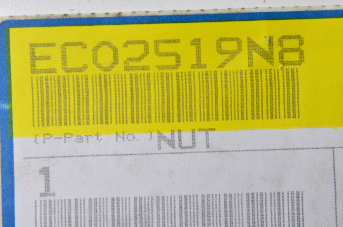 OEM Mazda YL8Z-7855026-AA, EC02519N8 Roof Kit Nut NOS