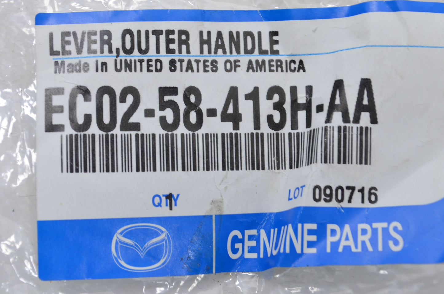 OEM Mazda EC02-58-413H-AA Outer Door Handle NOS