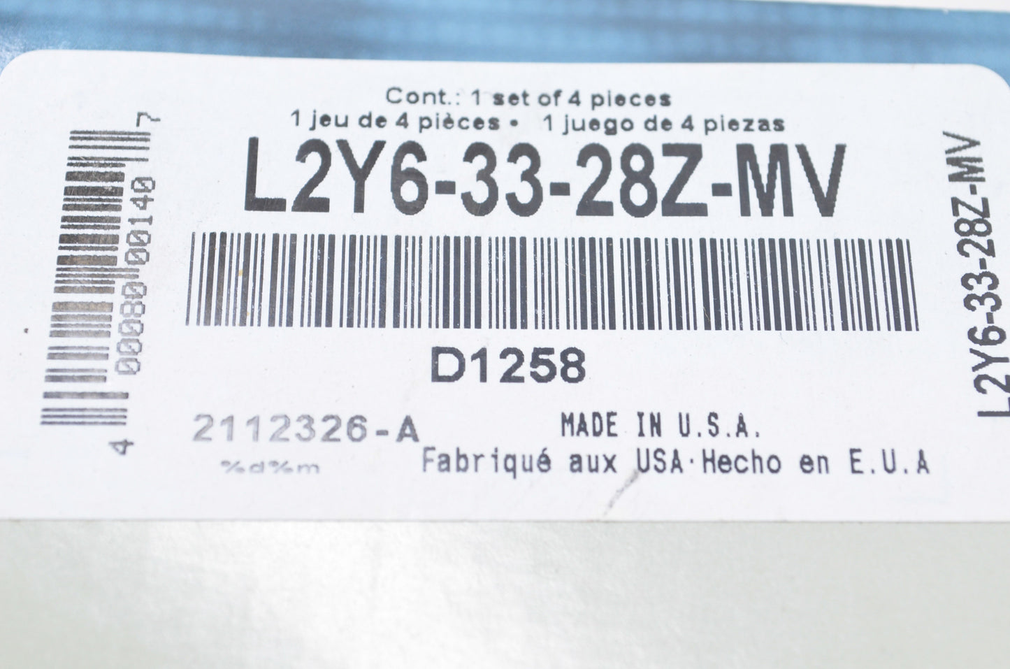 New OEM Mazda Front Brake Pad Kit NOS