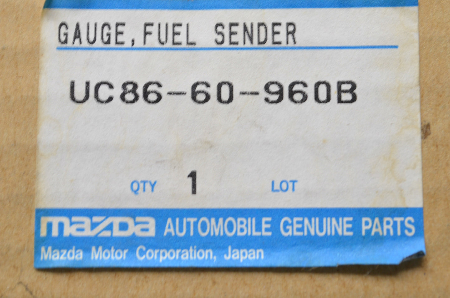 New OEM Mazda Fuel Sender Gauge NOS