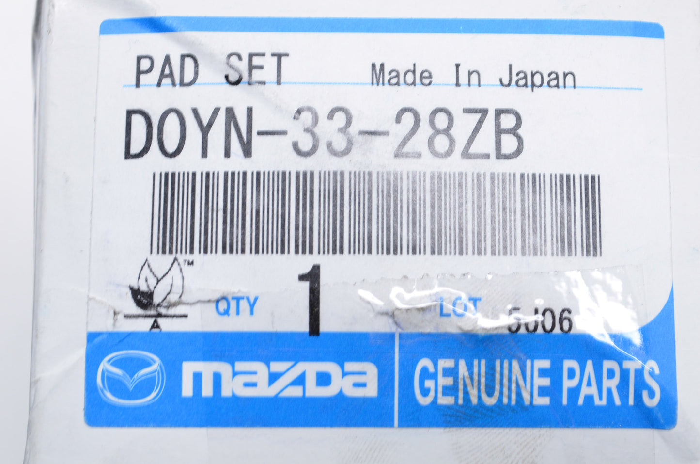New OEM Mazda Front Brake Pad Kit NOS