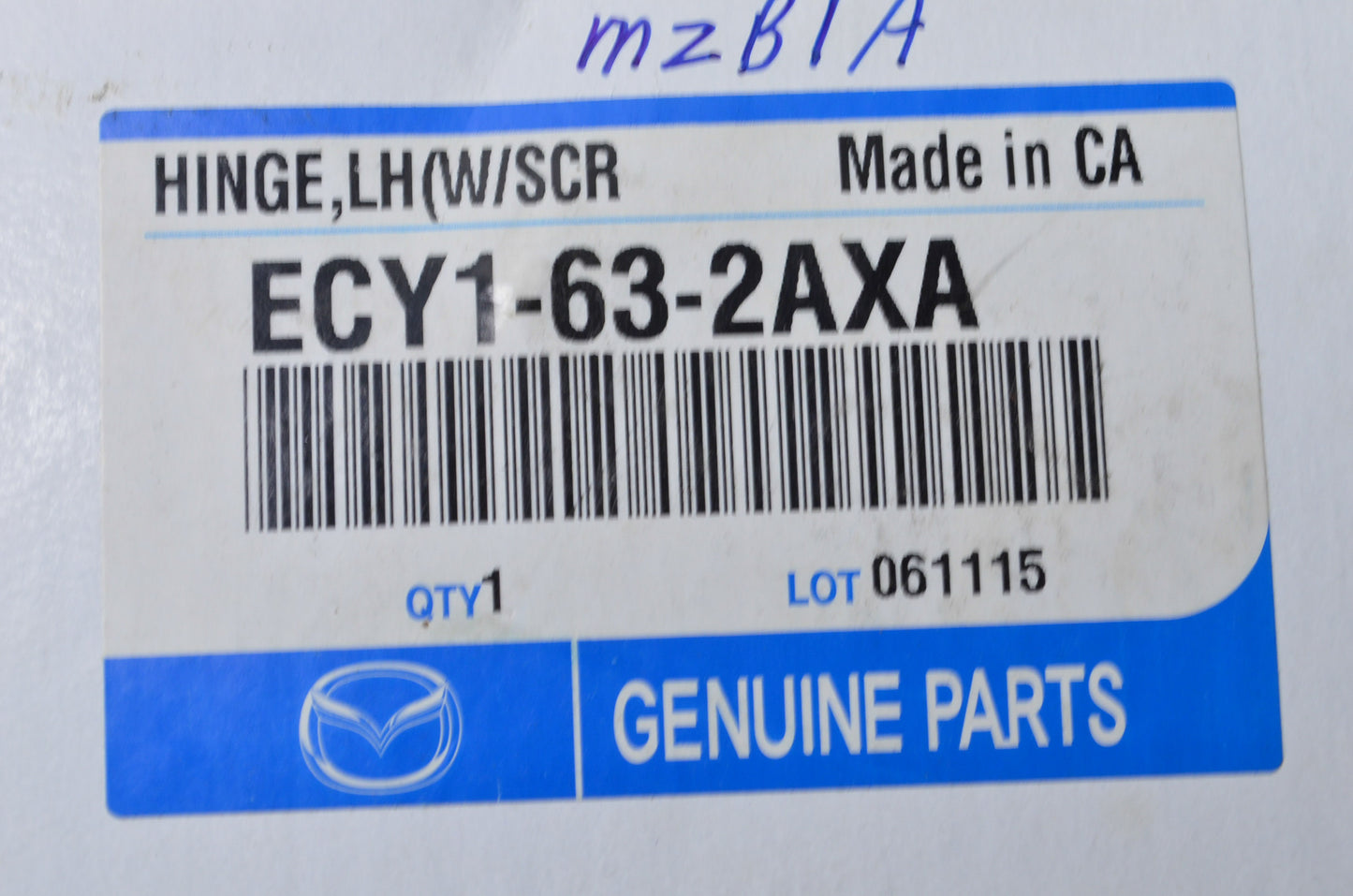 New OEM Mazda Rear Window Hinge NOS