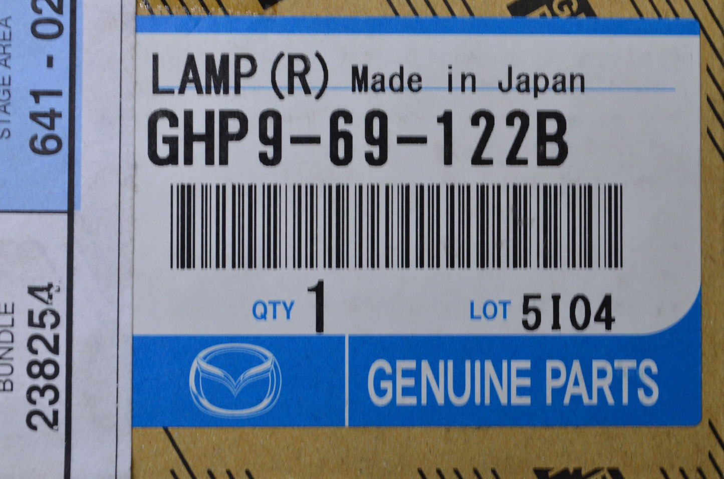 New OEM Mazda Right Lamp NOS