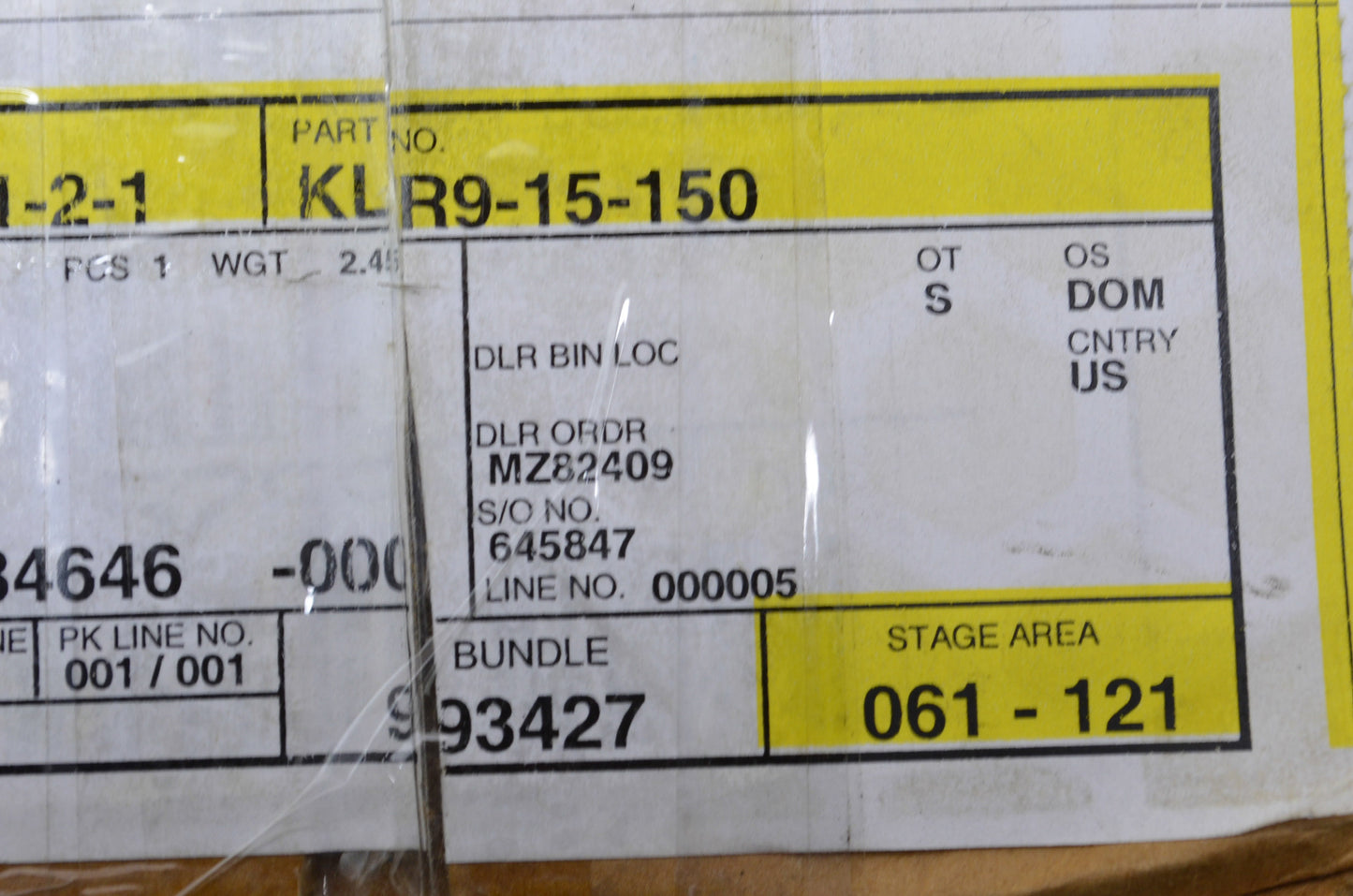 OEM Mazda KLR9-15-150 Engine Cooling Fan NOS