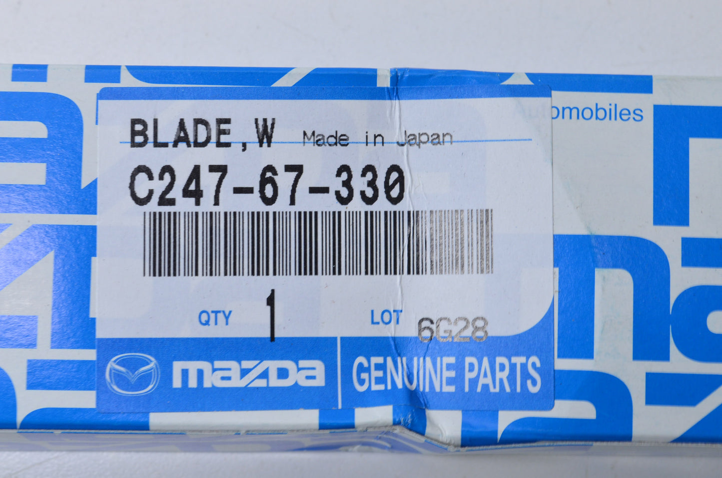 New OEM Mazda Rear Windshield Wiper Blade NOS