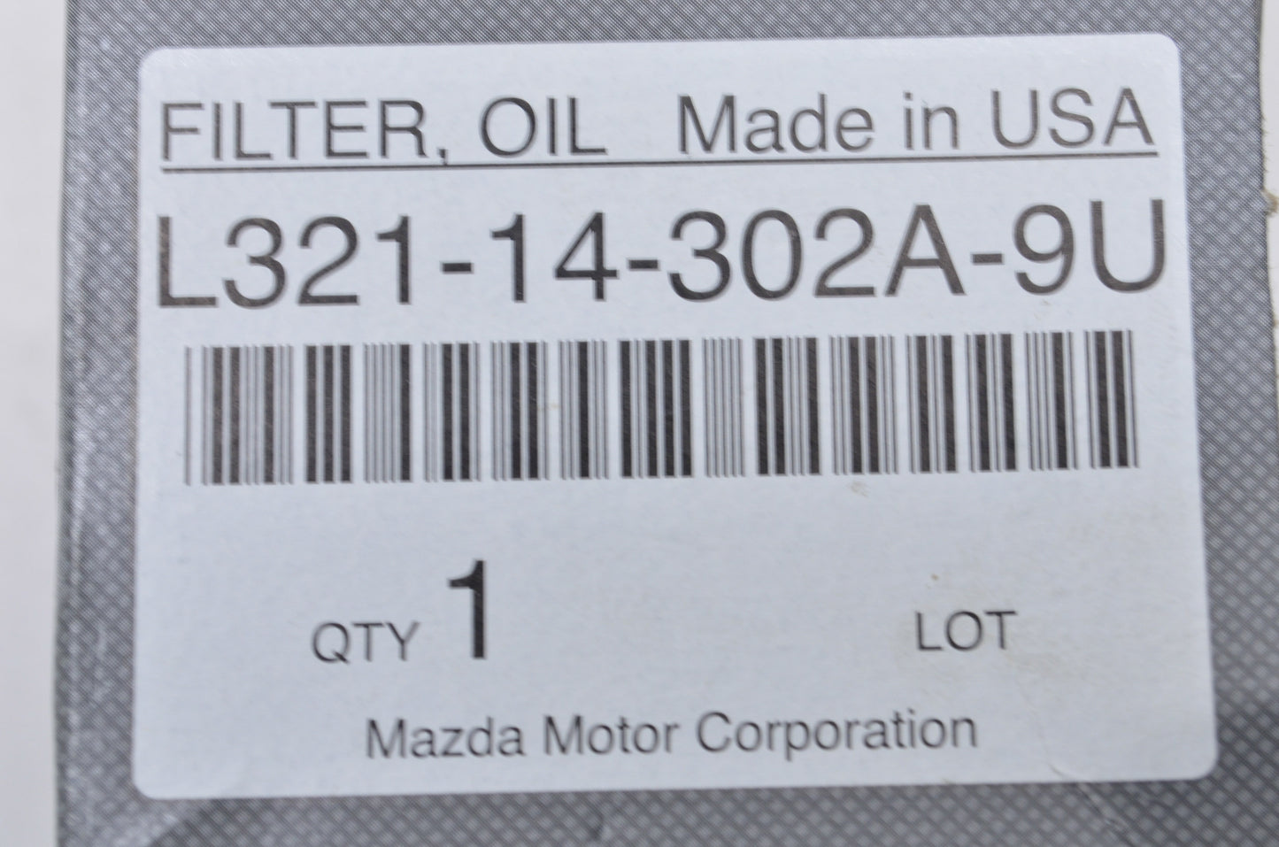 New OEM Mazda Oil Filter NOS