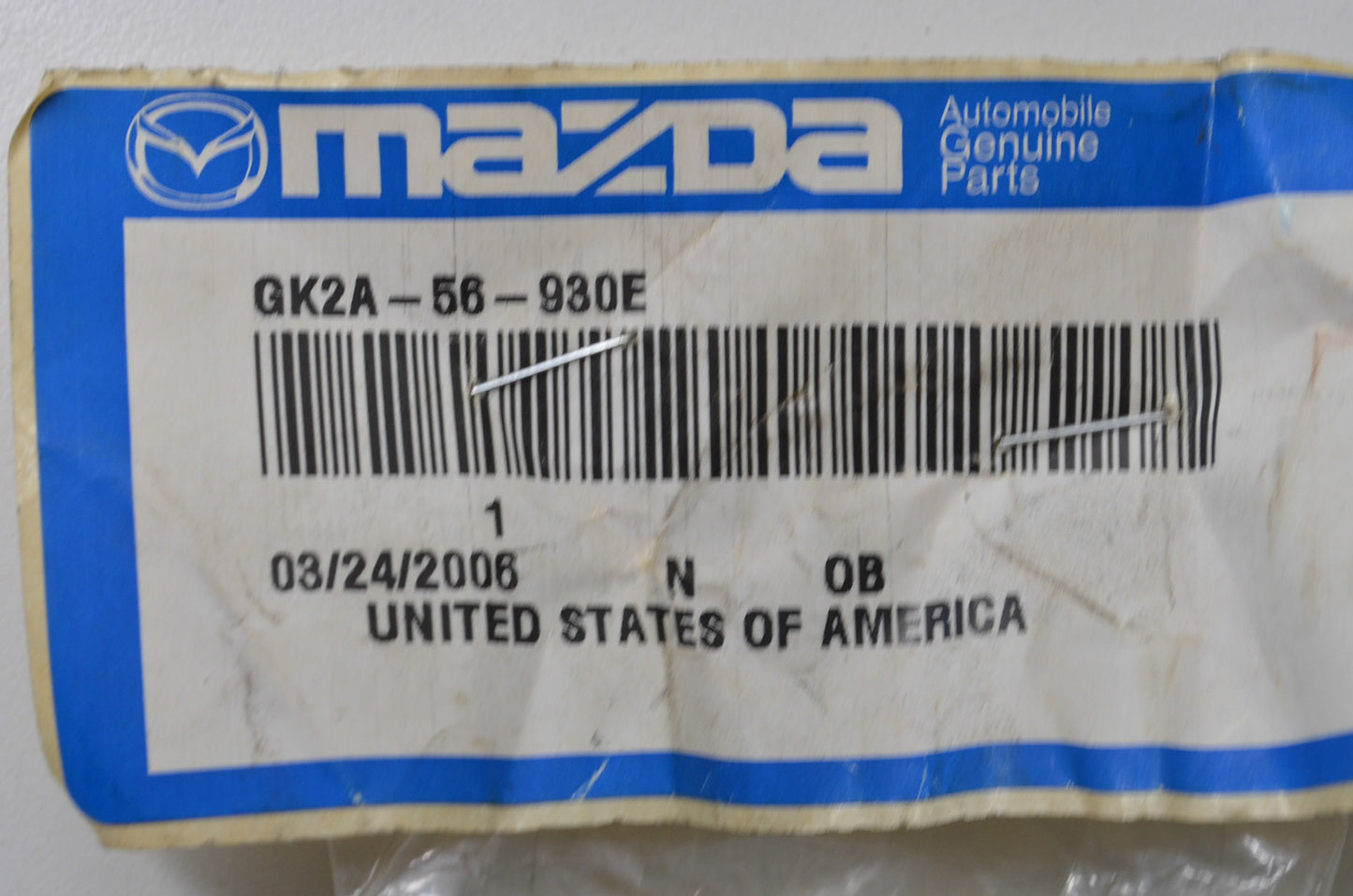 New OEM Mazda Trunk Lid Stay Damper NOS