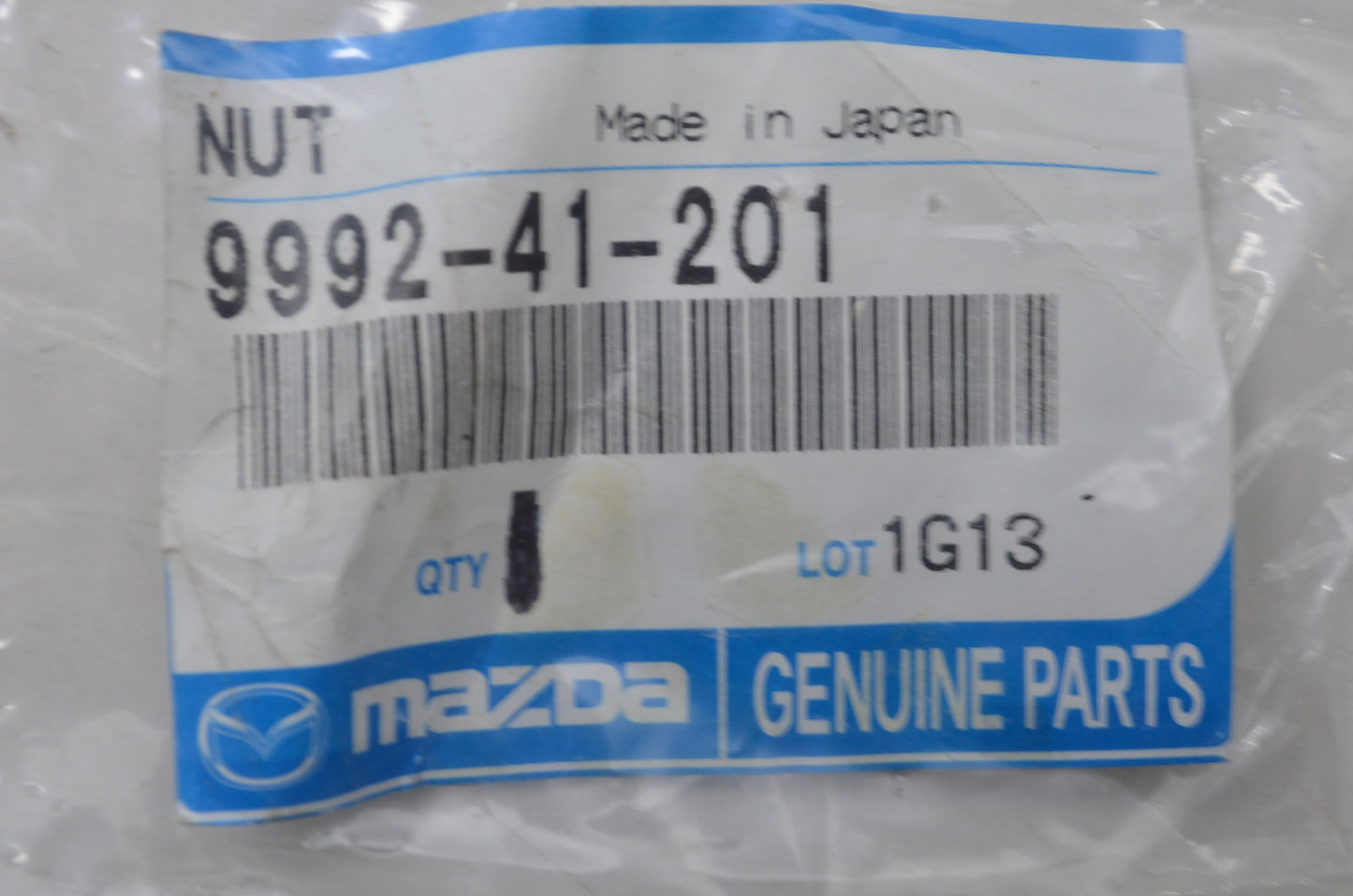 New OEM Mazda Tie Rod Nut QTY 2 NOS