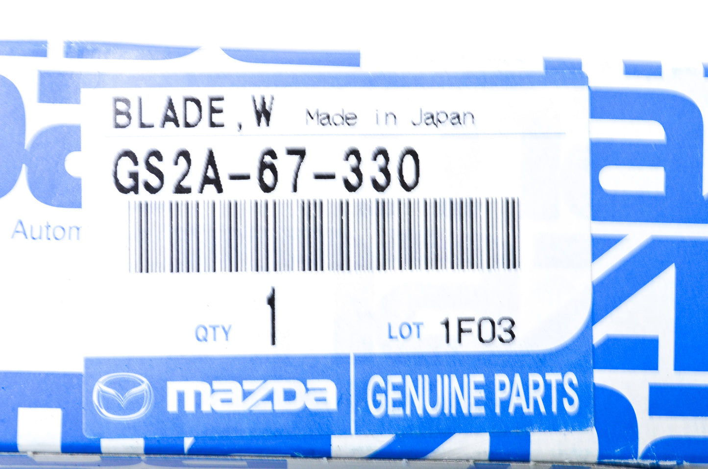 New OEM Mazda Rear Windshield Wiper Blade NOS