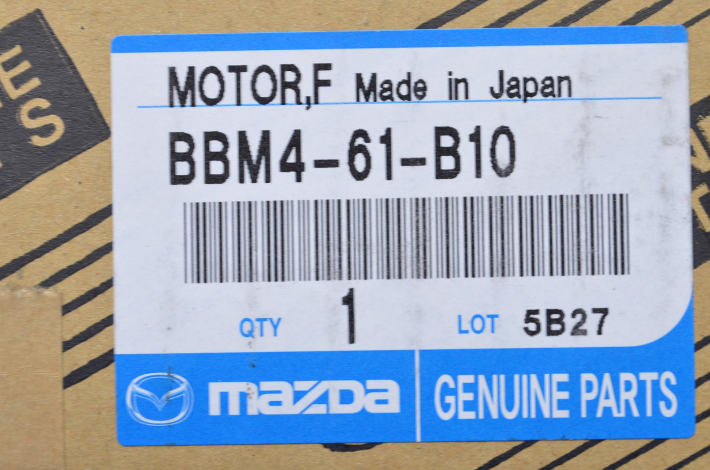 New OEM Mazda Motor Blower Fan NOS