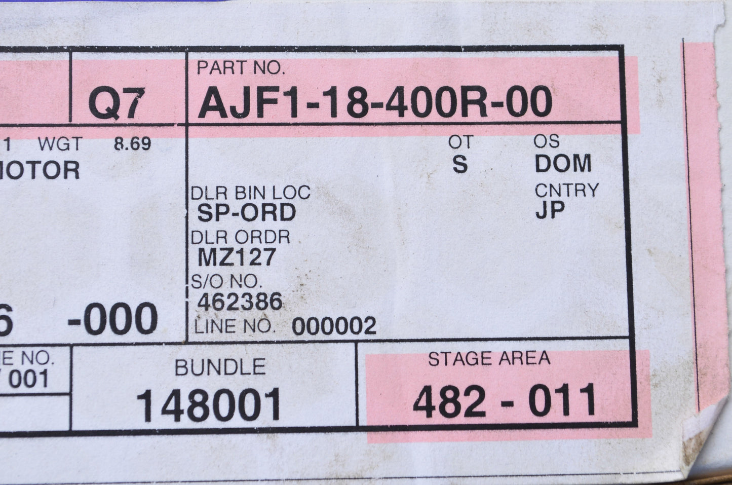 OEM Mazda AJF1-18-400R-00 Starter Motor