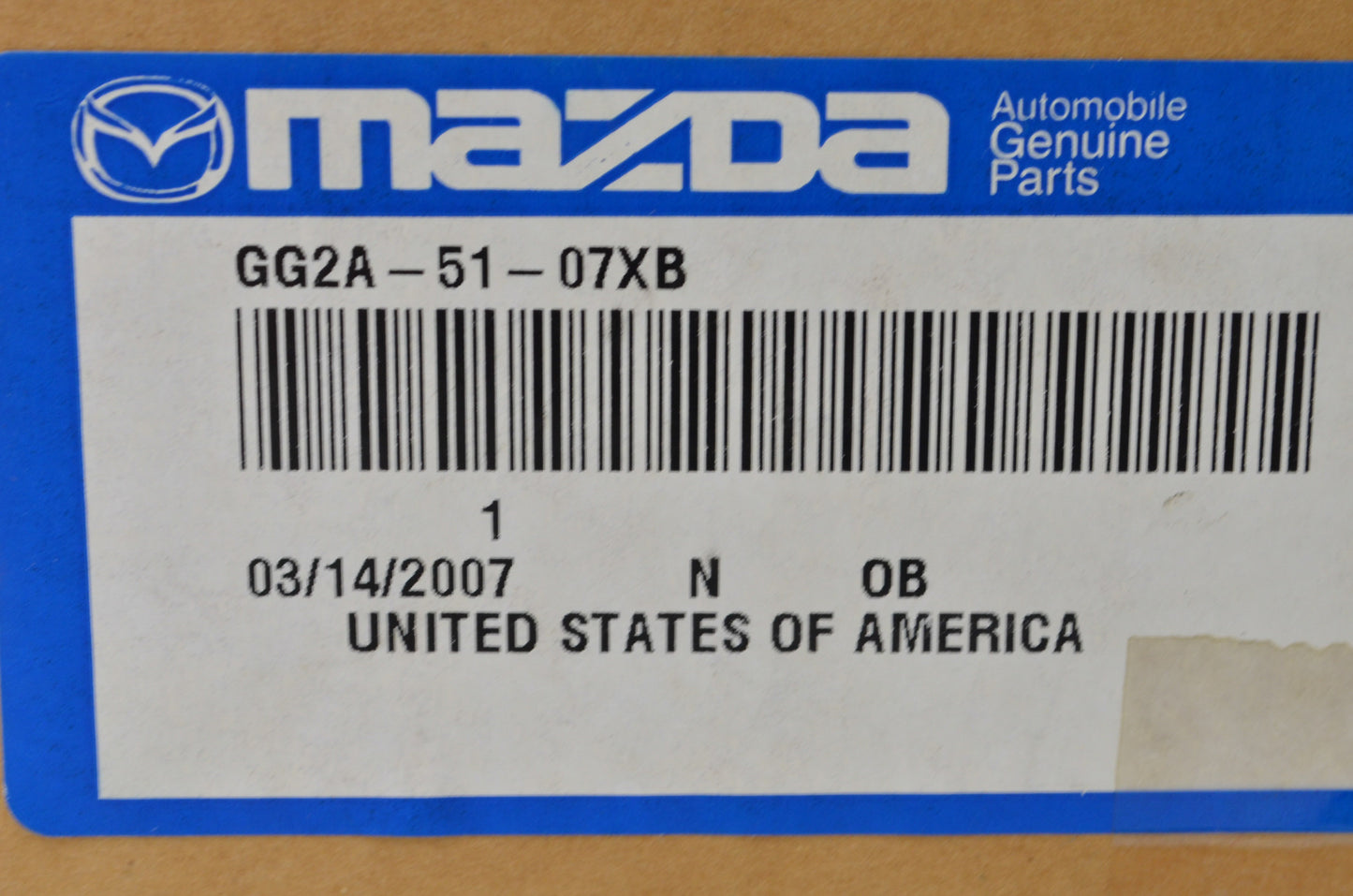 OEM Mazda GG2A-51-07XB Parking Light Lens Assembly NOS