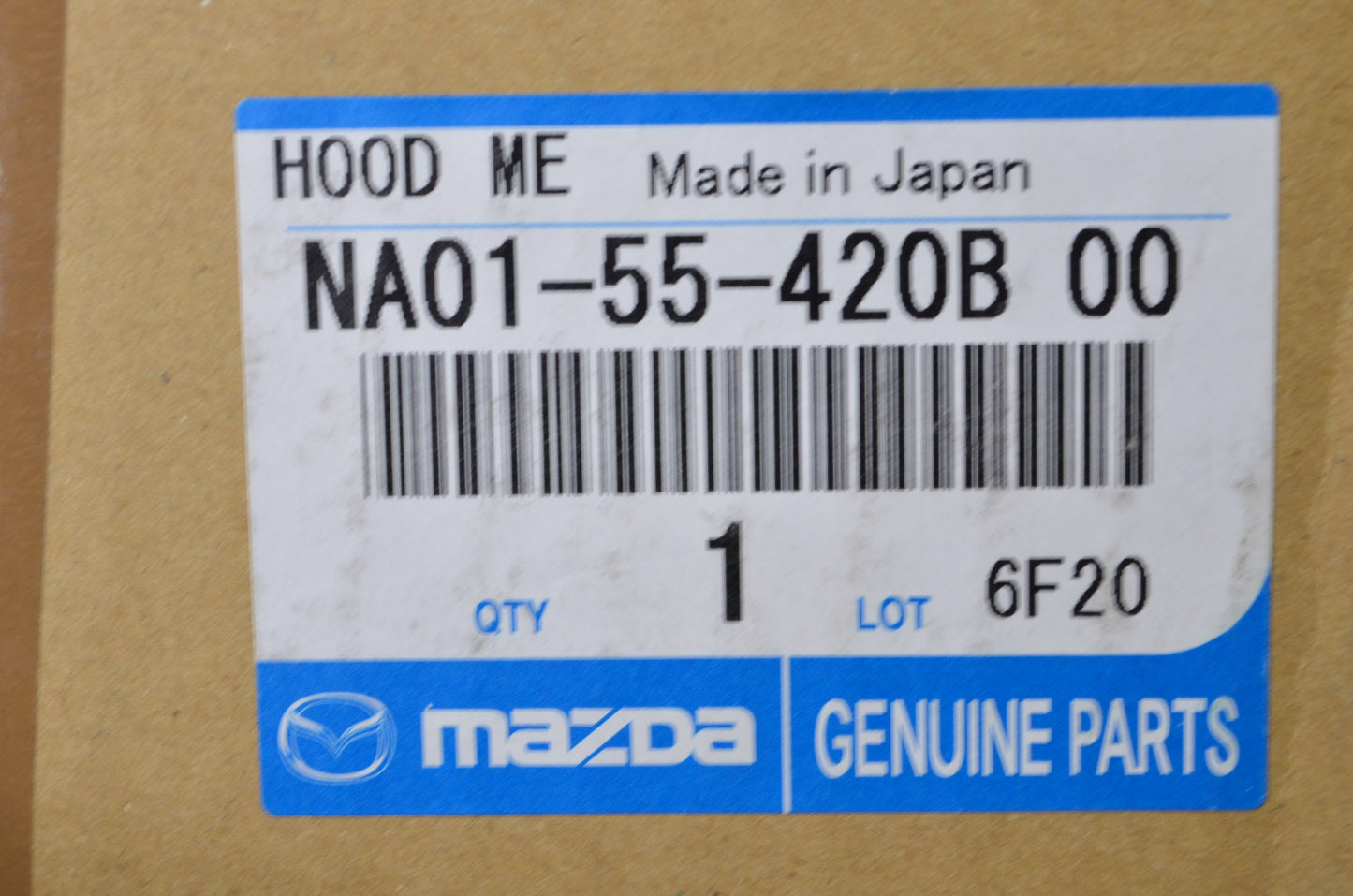 New OEM Mazda Meter Cluster Visor NOS