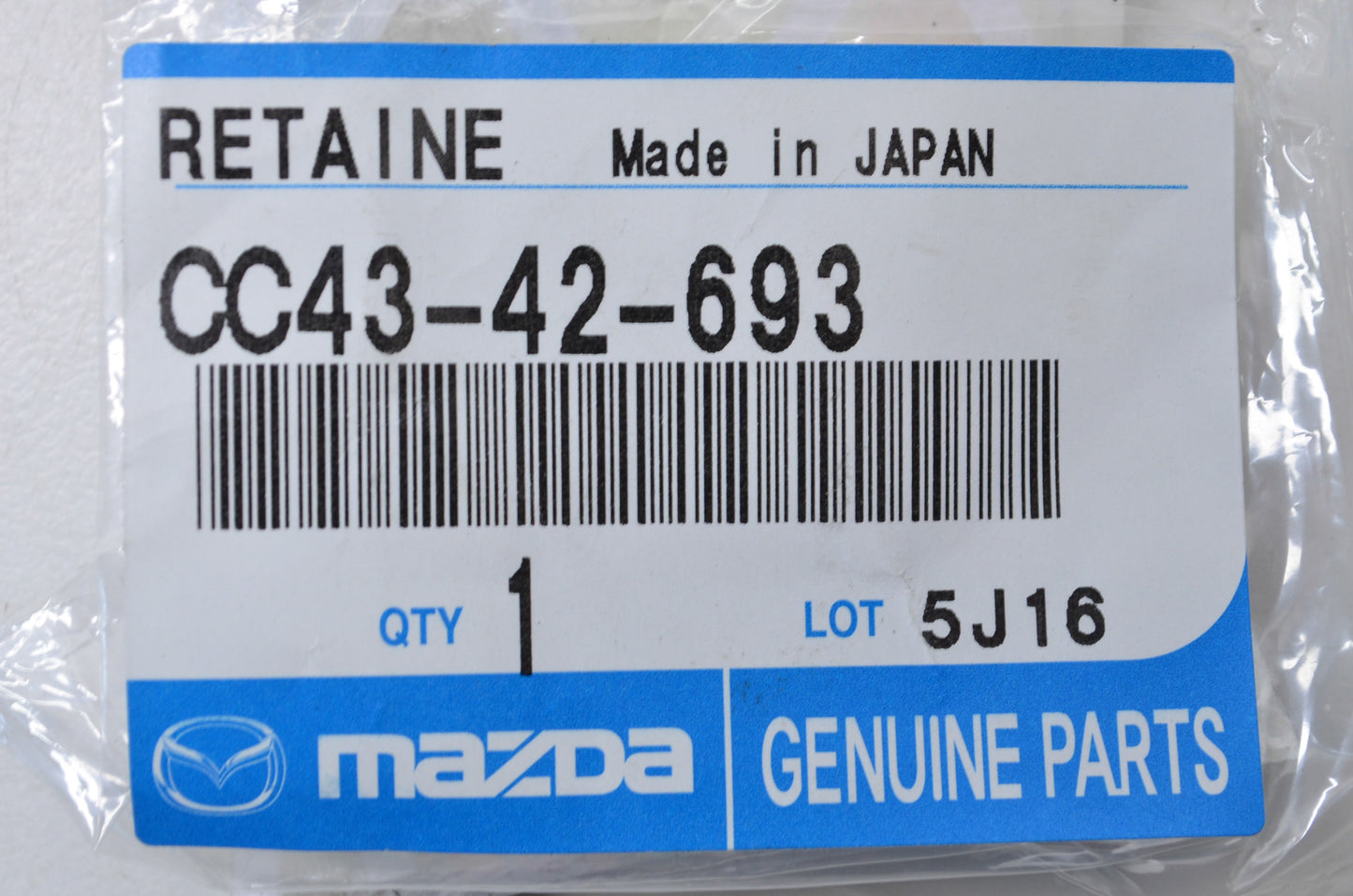 OEM Mazda CC43-42-693 Hose Retainer Clip NOS