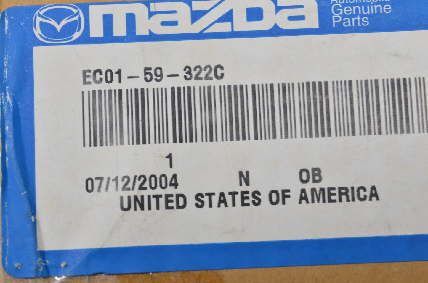 OEM Mazda EC01-59-322C Left Handle Cable NOS