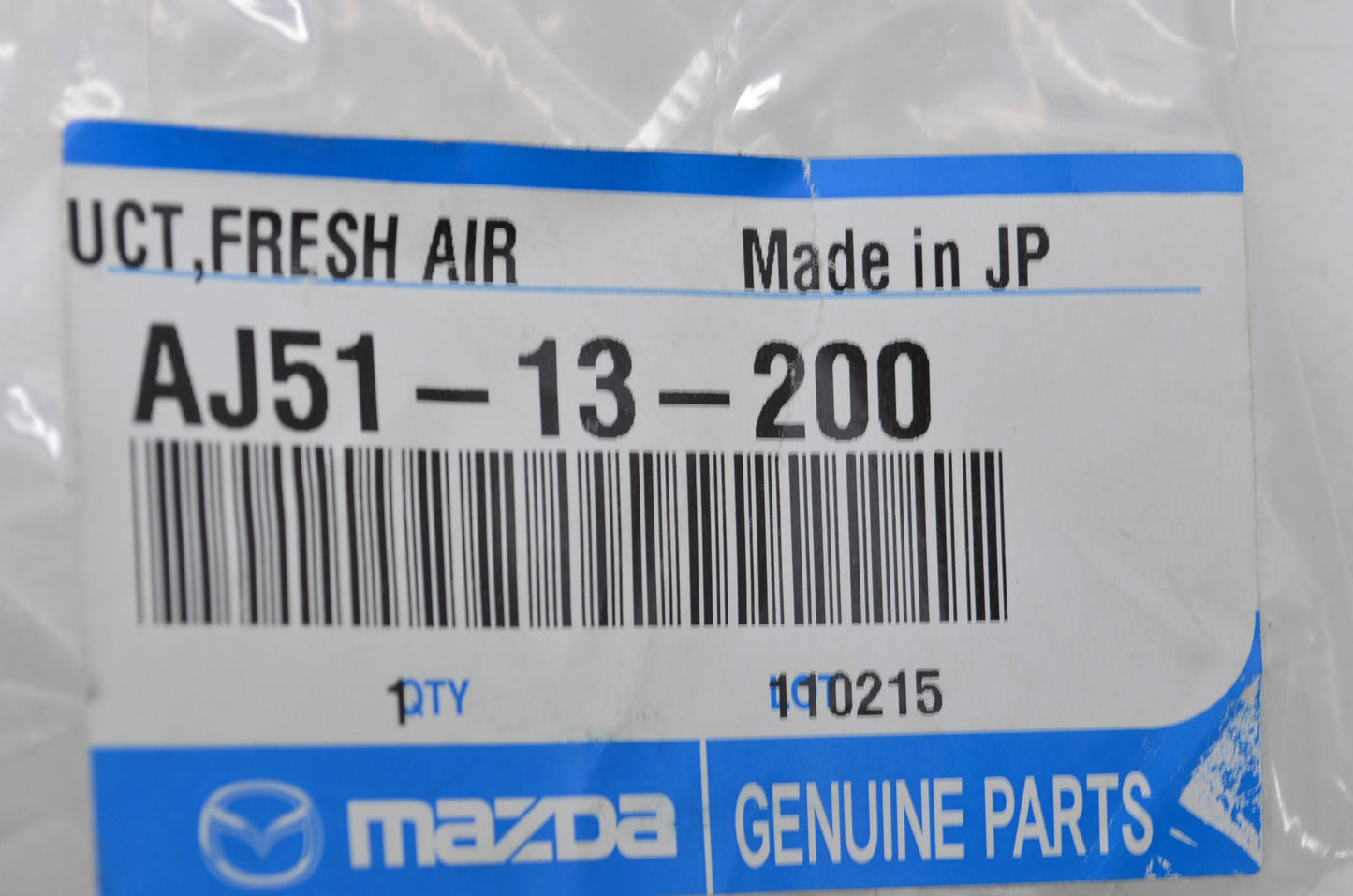 OEM Mazda AJ51-13-200 Intake Duct NOS