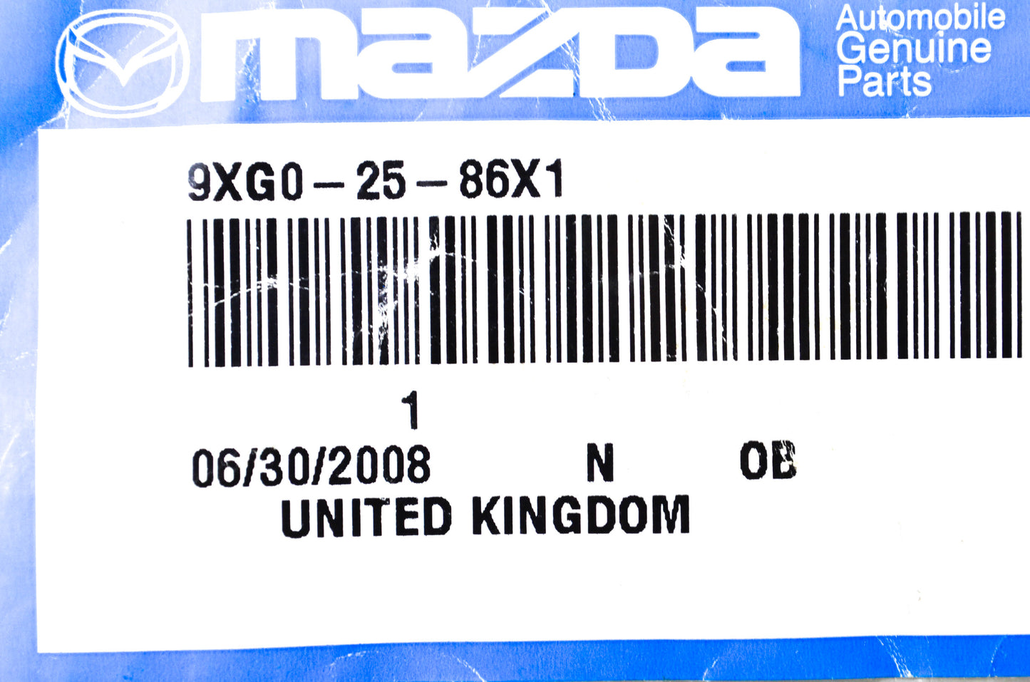 OEM Mazda 9XG0-25-86X1 Hinge Retainer Nut NOS