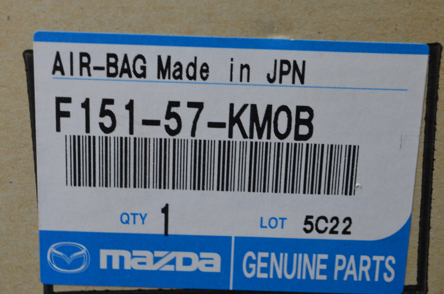 OEM Mazda F151-57-KM0B Passenger Side Curtain NOS