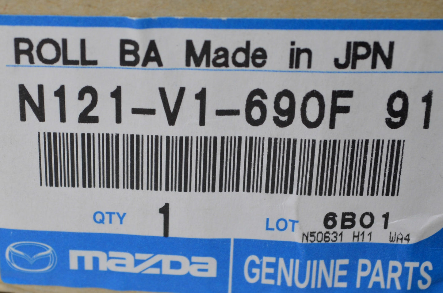 OEM Mazda N121-V1-690F-91 Seat Back Bar Cover Kit NOS