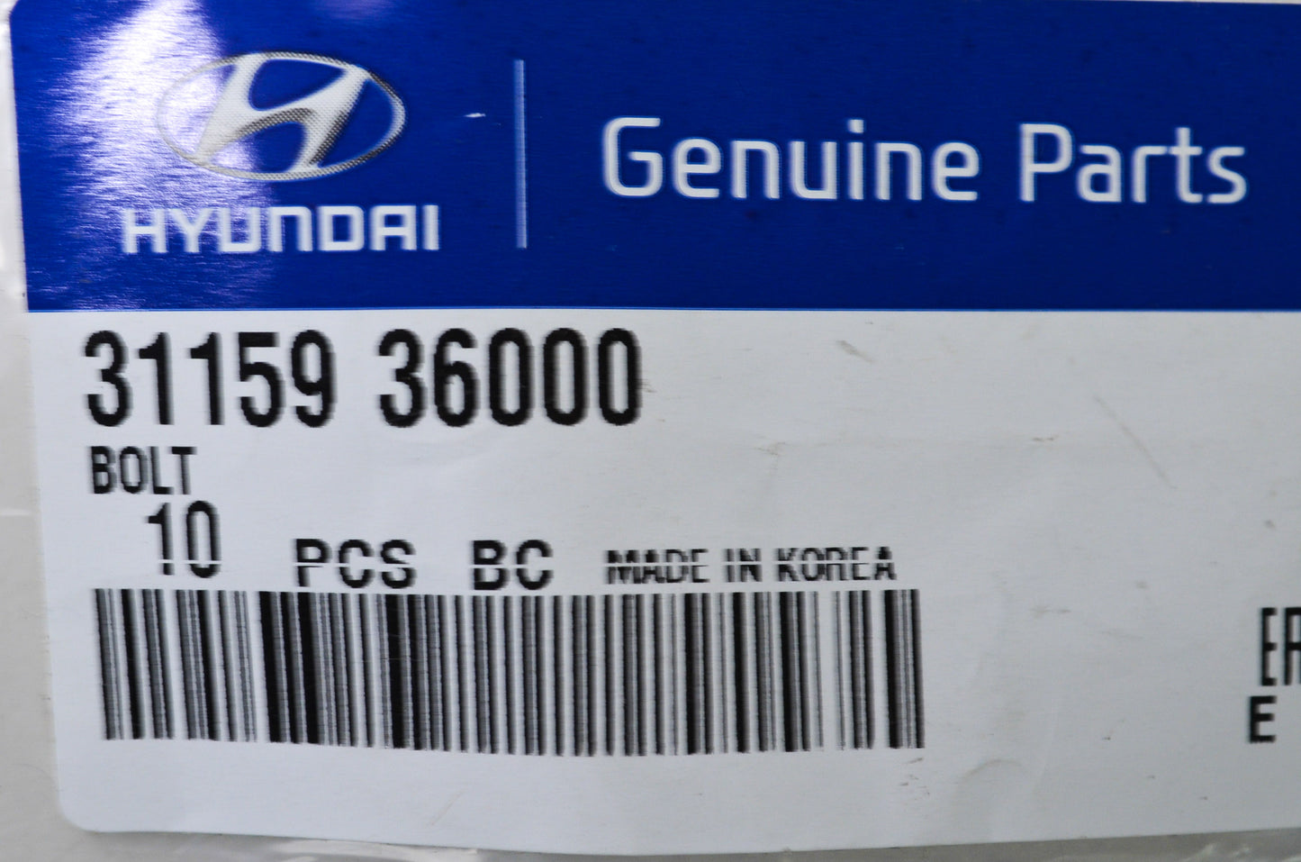 New OEM Hyundai Bolt QTY 10 NOS