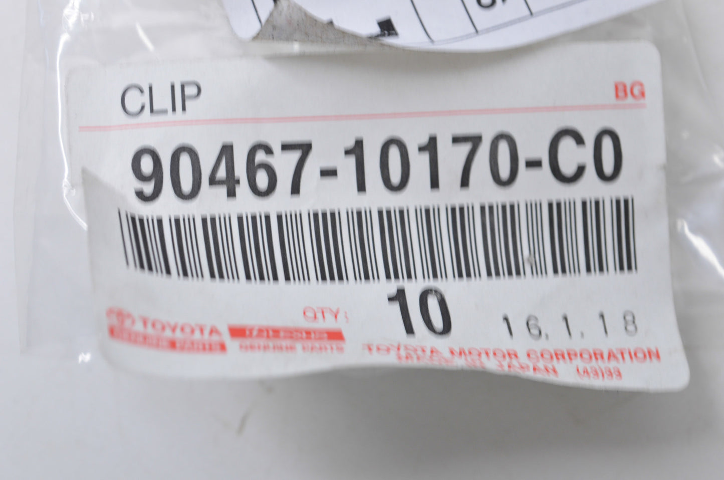 New OEM Toyota Clip QTY 10 NOS