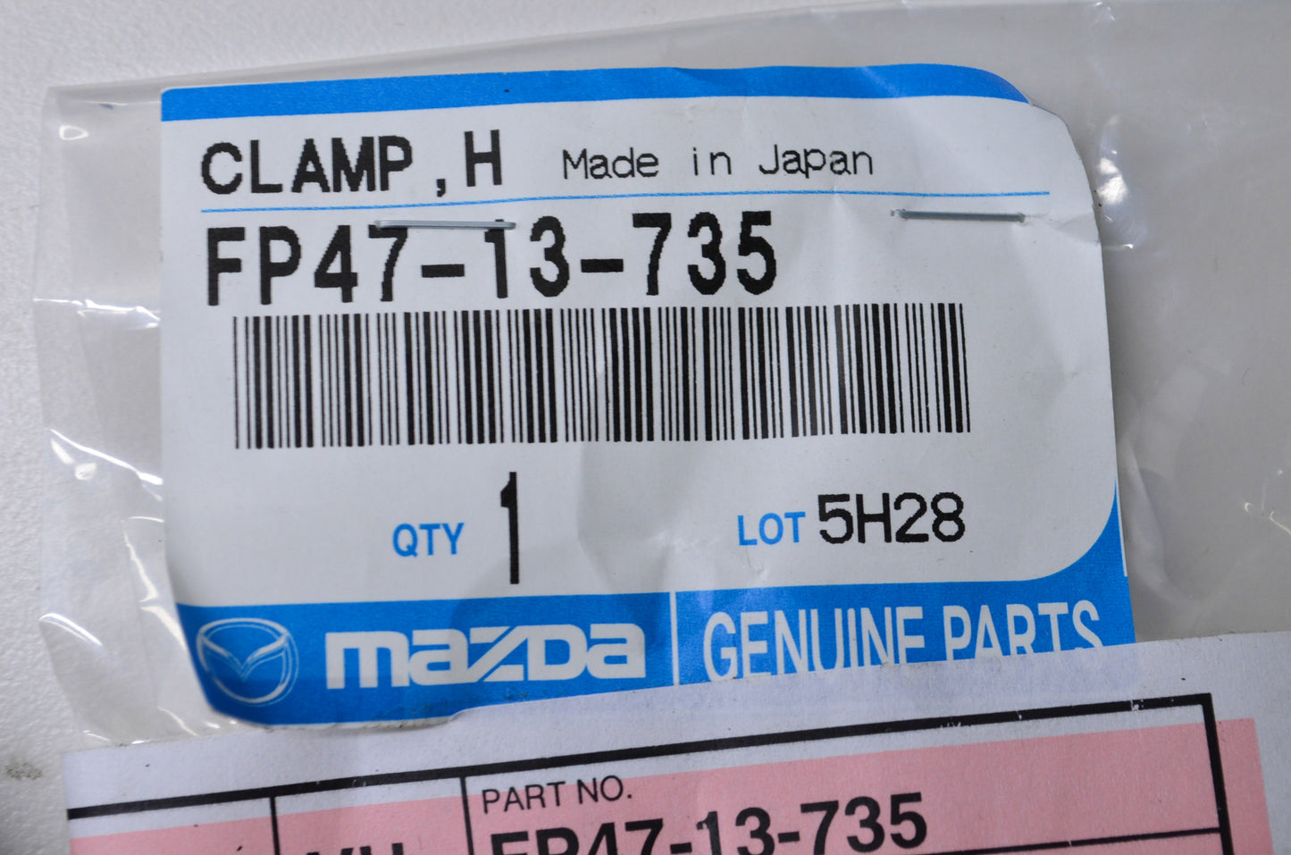 OEM Mazda FP47-13-735 Clamp NOS