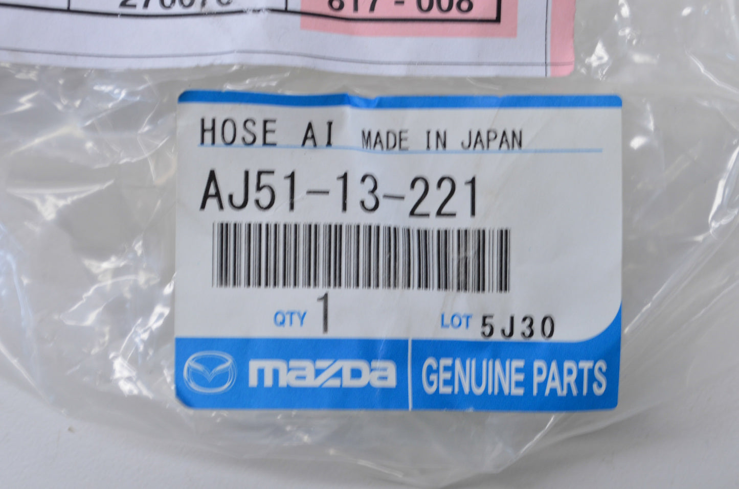 New OEM Mazda Air Intake Hose NOS