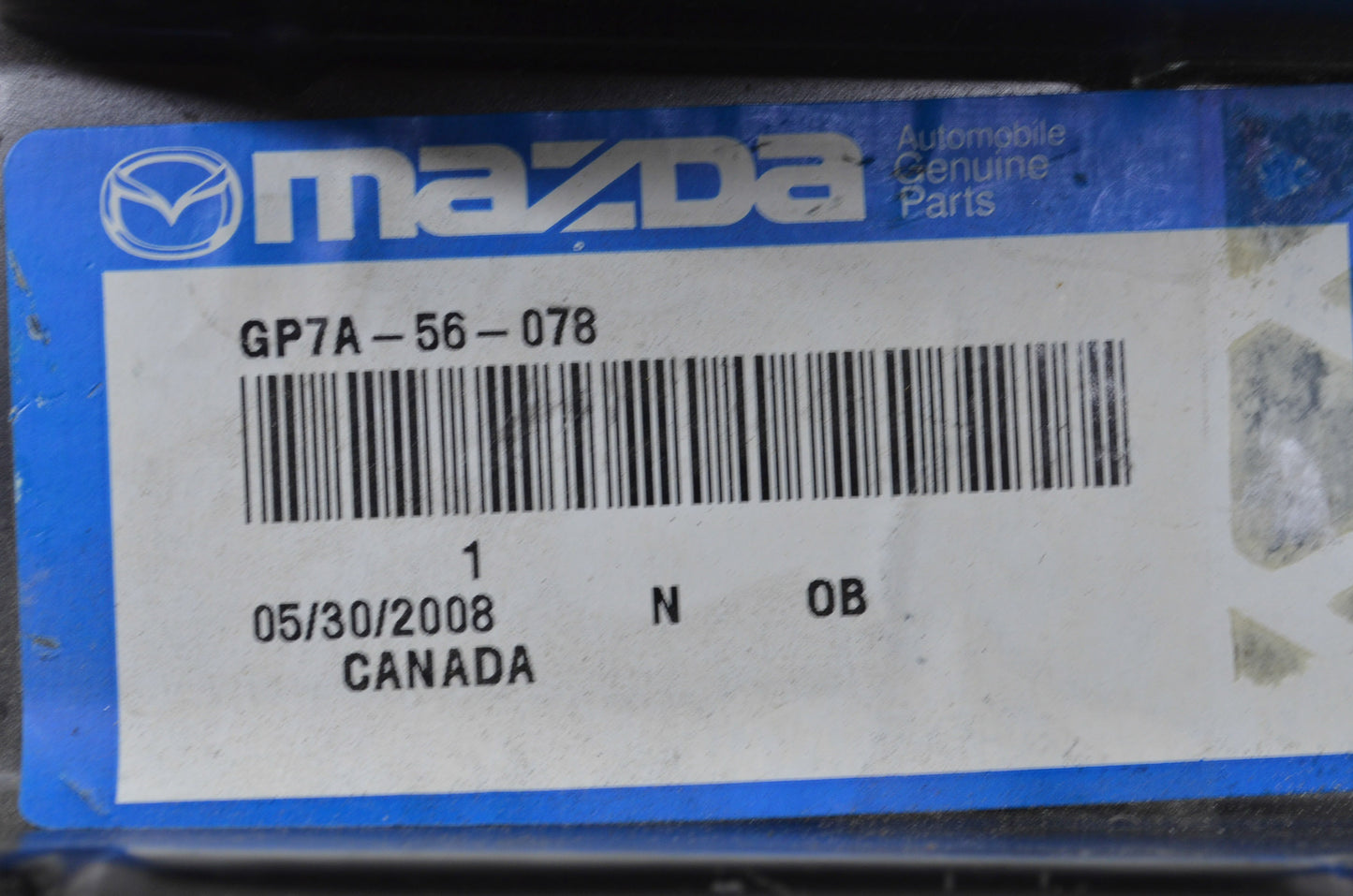 OEM Mazda GP7A-56-078 Lock Support Hole Cover NOS