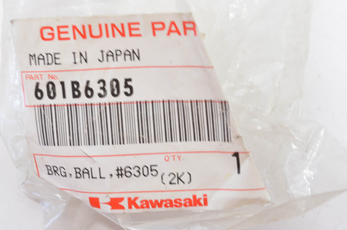 OEM Kawasaki 601B6305 Ball Bearing #6305 NOS