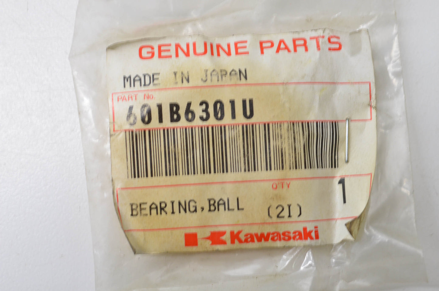 New OEM Kawasaki 601B6301U Ball Bearing NOS