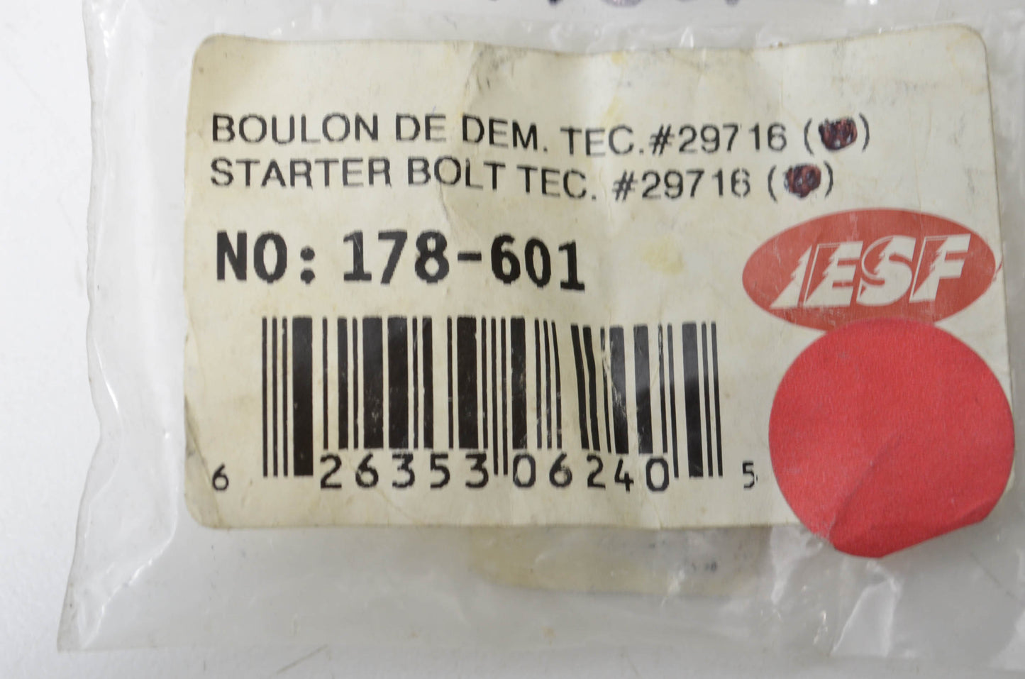 ESF 178-601 Screw Qty 9 NOS