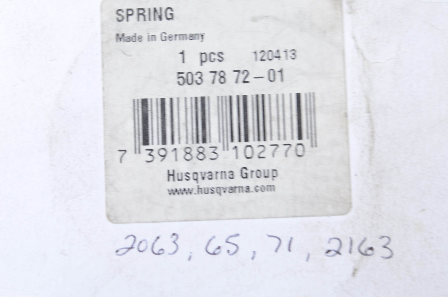 New OEM Husqvarna Starter Spring NOS