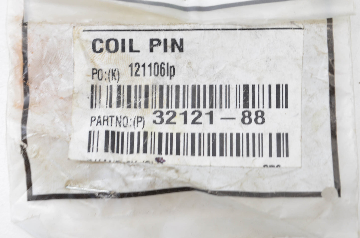 Toro 32121-88 Coil Pin Qty 2 NOS