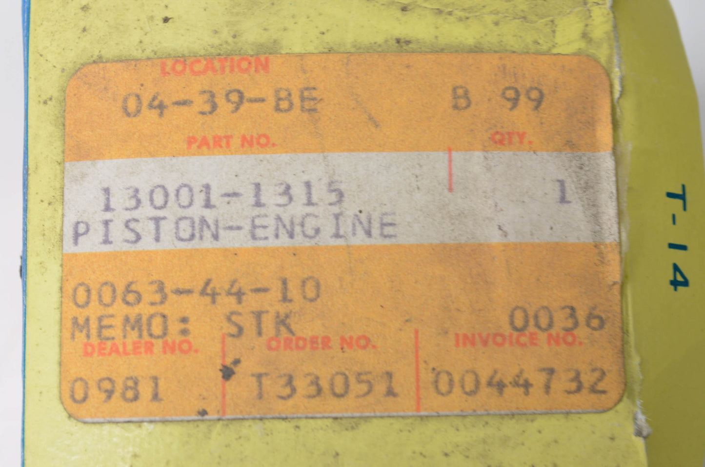 OEM Kawasaki 13001-1315 Engine Piston NOS