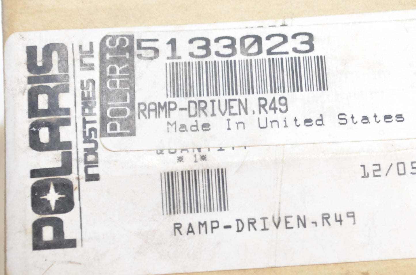 Driven Clutch Ramp Helix R49 NOS