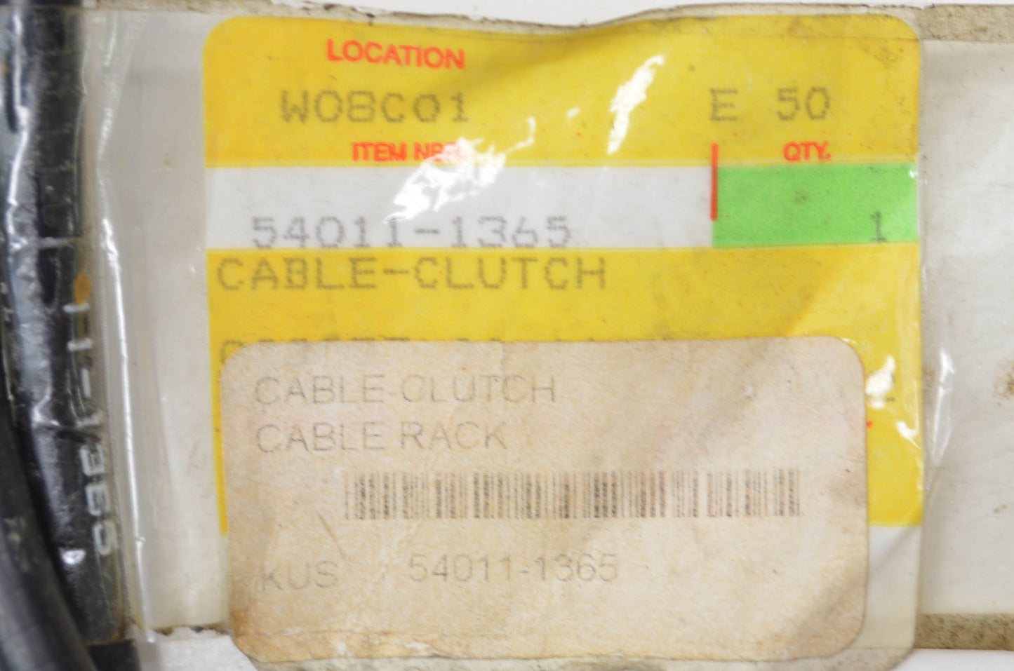 OEM Kawasaki 54011-1365 Clutch Cable NOS